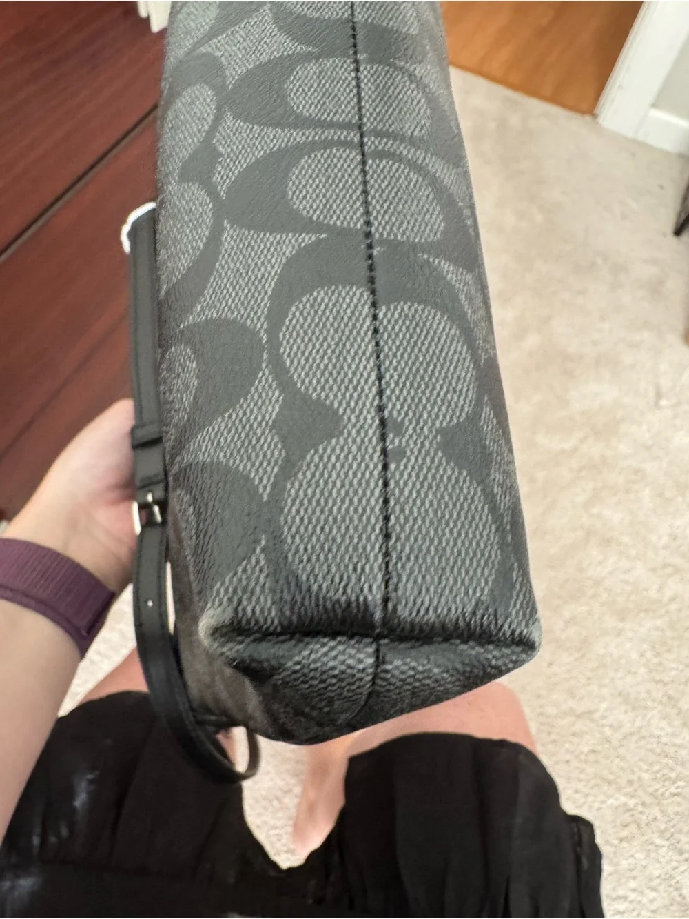 Coach Black Signature Canvas Crossbody Bag
